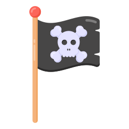 piraten vlag icoon