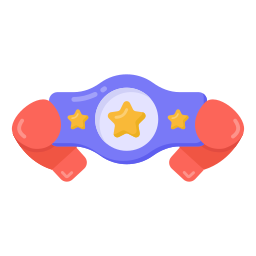 ceinture de champion Icône