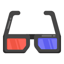 3d 안경 icon