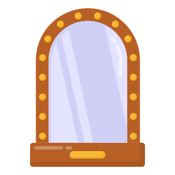 miroir de courtoisie Icône
