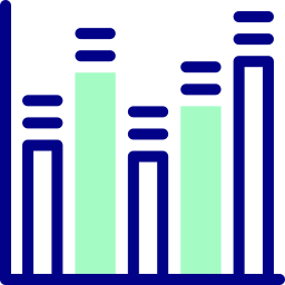 diagramme à bandes Icône