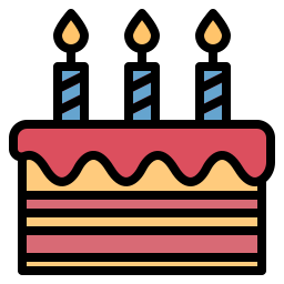 Birthday cake icon