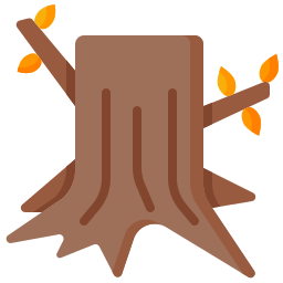 Tree stump icon