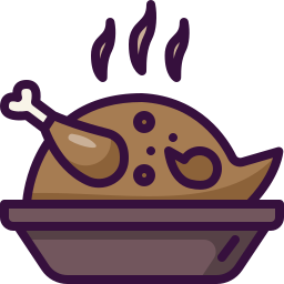 Roasted turkey icon