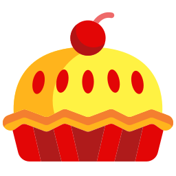 pie de manzana icono