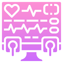 moniteur d'électrocardiogramme Icône