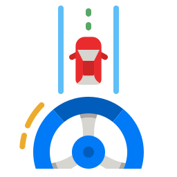 Lane assistance system icon