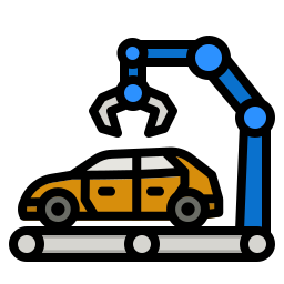 auto fabricage icoon