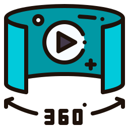 360 vidéo Icône