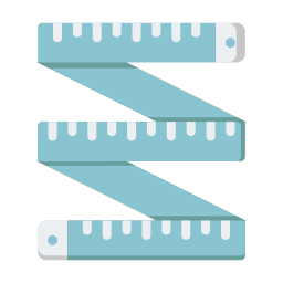 cinta de medida icono