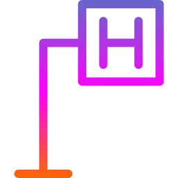 signo de hospital icono