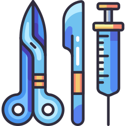 Surgery tools icon