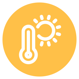 High temperature icon