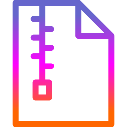 documento zip icono