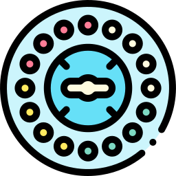 Birth control pill icon