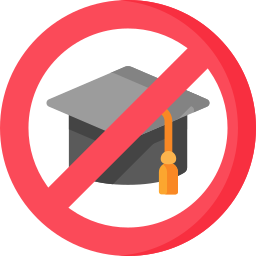 No education icon