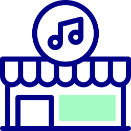 negozio di musica icona