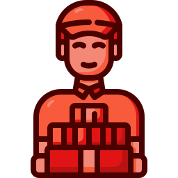 Delivery courier icon