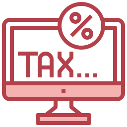 impuesto online icono