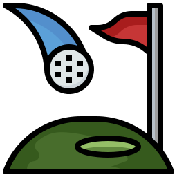 flaga golfa ikona