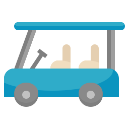 Golf cart icon