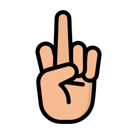 Middle finger icon