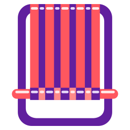 Beach chair icon