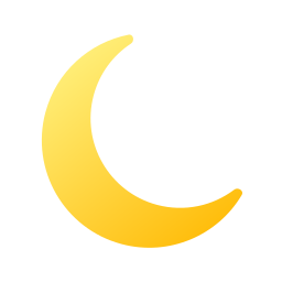 Crescent moon icon