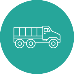 Military truck icon