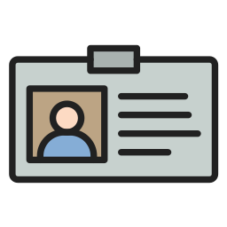 Identification card icon