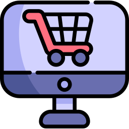 Shopping online icon