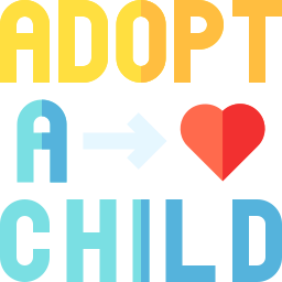 adopción icono