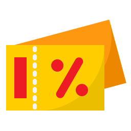 Discount ticket icon