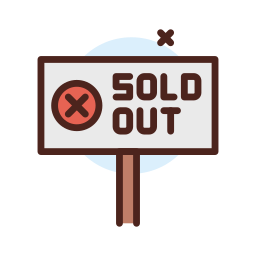 Sold out icon