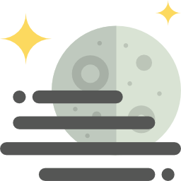 notte nebbiosa icona