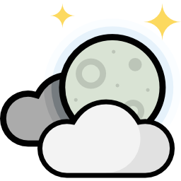 Cloudy night icon