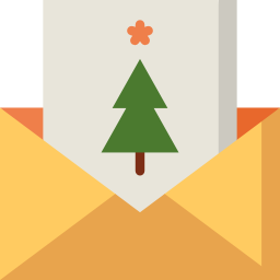 Christmas card icon