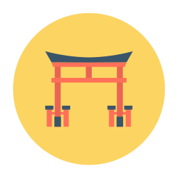 japanse poort icoon