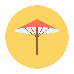 ombrello giapponese icona