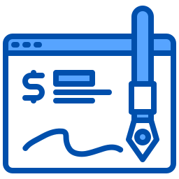 services bancaires sur internet Icône