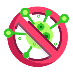 Virus warning icon