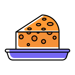 pedazo de queso icono