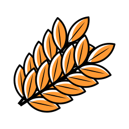 Wheat grain icon