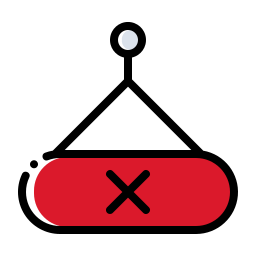 폐쇄 기호 icon