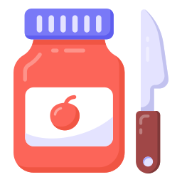 tarro de mermelada icono