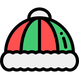 sombrero de invierno icono