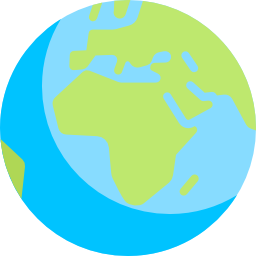 Earth globe icon