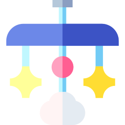 giocattolo per culla icona