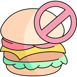 No junk food icon