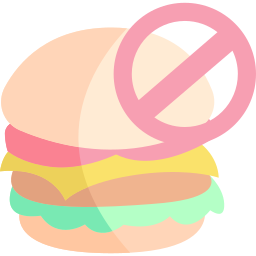 No junk food icon